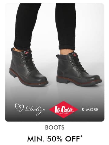 Boots Min 50 DELIZE, LEE COOPER & MORE