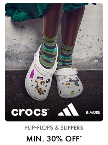 Flip Flops & Slippers (Crocs, Adidas and more) Min 30