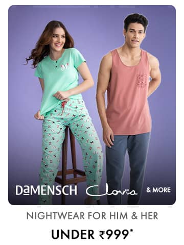 Nightwear for Him & Her -Damensch, Clovia & more under 999
