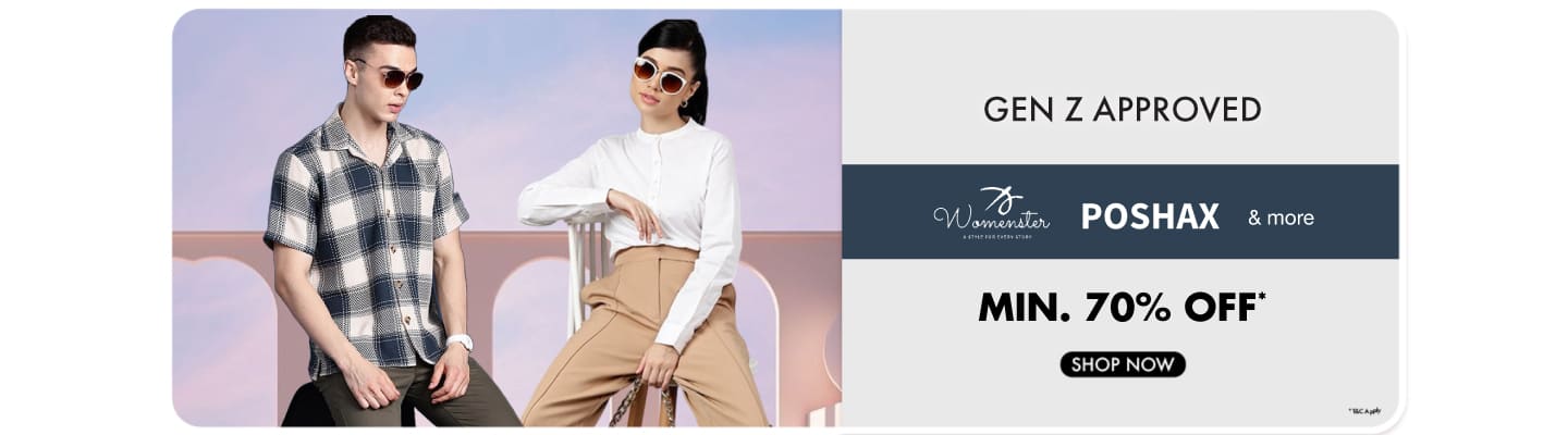 Best of GenZ Styles Min 70% off   Poshax, Womenster and more