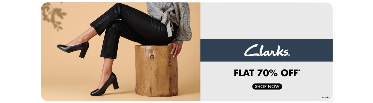Clarks : Flat 70% off