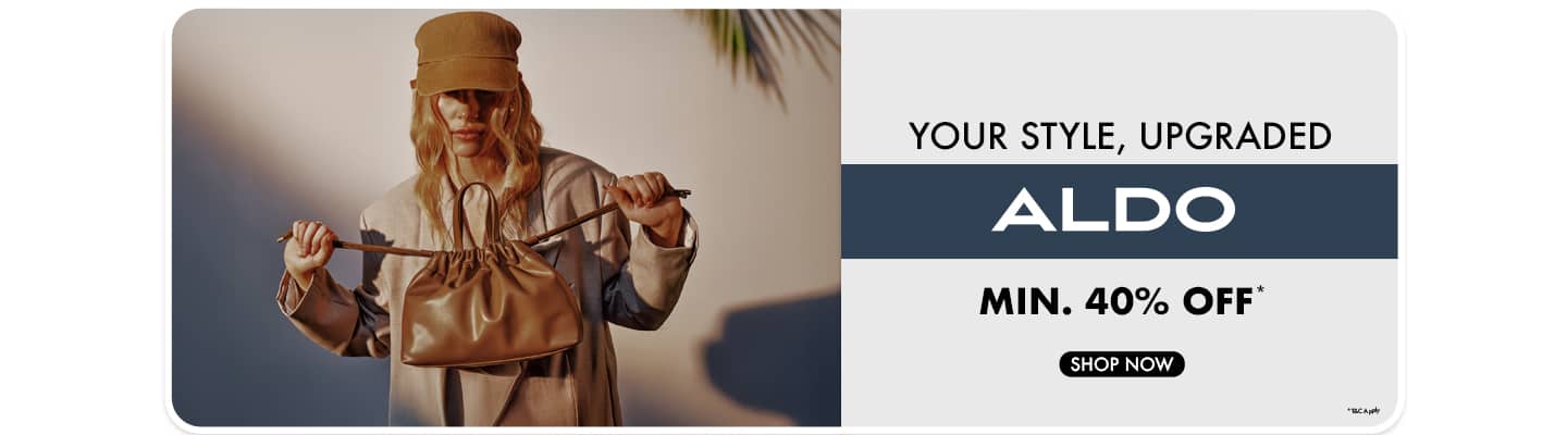 Aldo : Min 40% Off