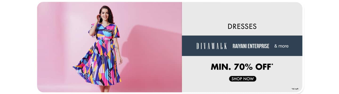 WOMEN - Dresses@Min 70% off Divawalk, Raiyani Enterprise and more