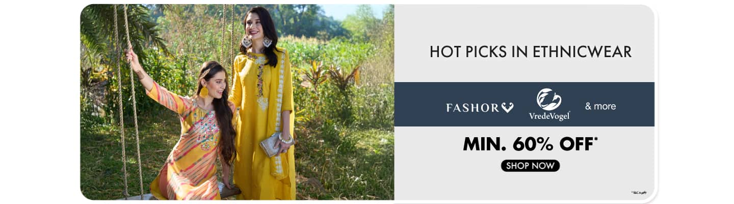 Hot Picks in  Ethnicwear Fashor, Vredevogel and More Min 60