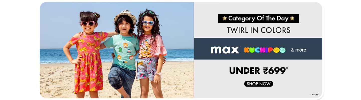 Category Day-Kids--Twirl in colors  Under 699 Max Kids Kuchipoo & More