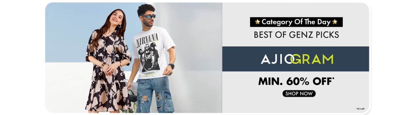 Ajiogram- Category Day--Best of GenZ Picks Min 60%