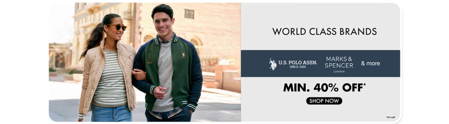 Best of Global Brands min 40 USPA, Marks & Spencer and more