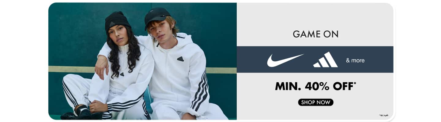 Best of Sportswear min 40 nike Adidas and more