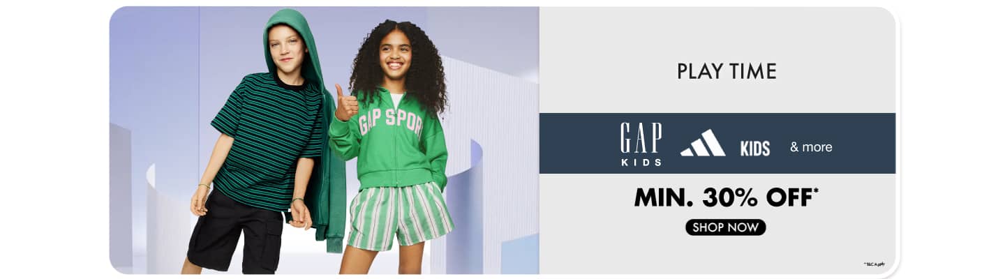 Best of Kidswear min 30 Gap kids, Adidas kids and more