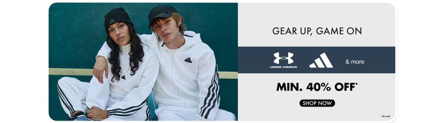 Best of Sportswear at min 40 Adidas Under Armour and more