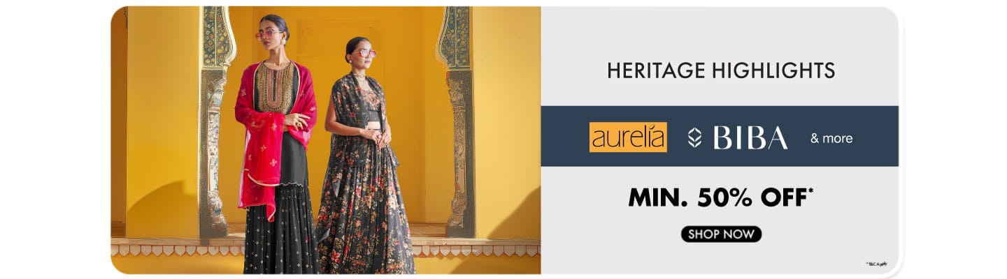 Best of Ethnicwear Biba, Aurelia and more min 50