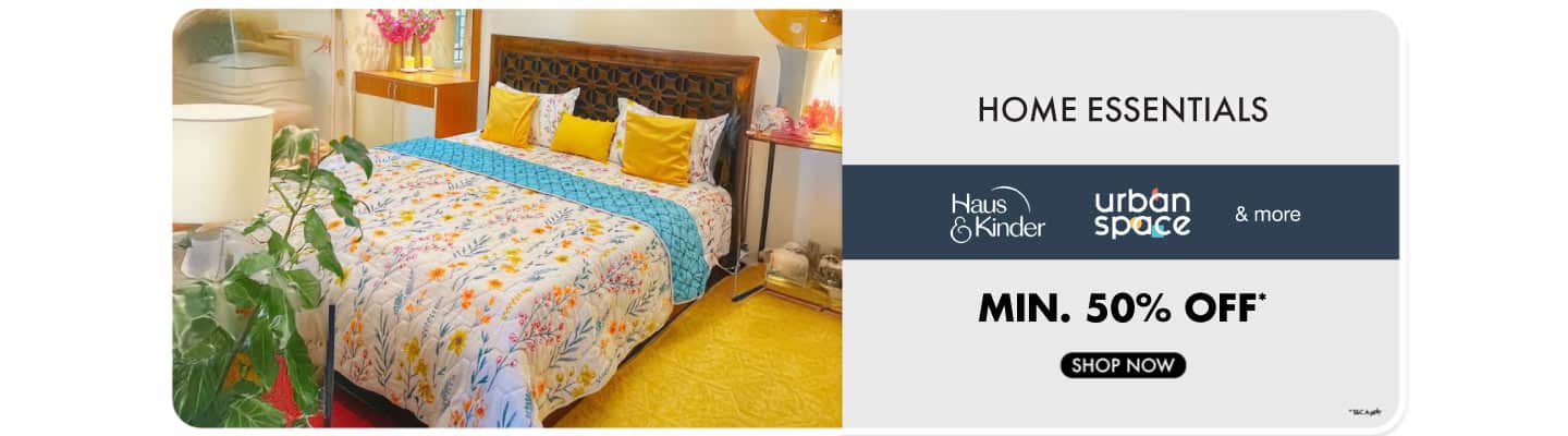 Home essentials by Haus & Kinder, Urban Space & More Min 50%