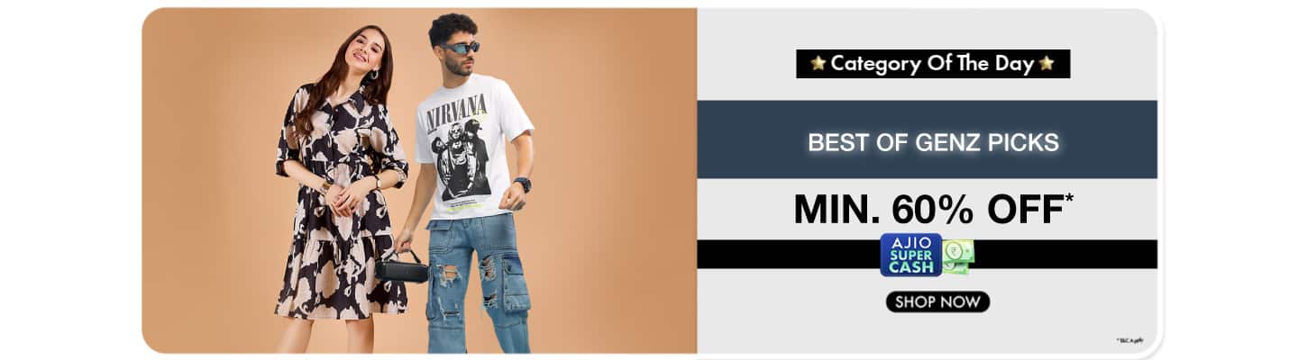 Ajiogram- Category Day--Best of GenZ Picks Min 60%