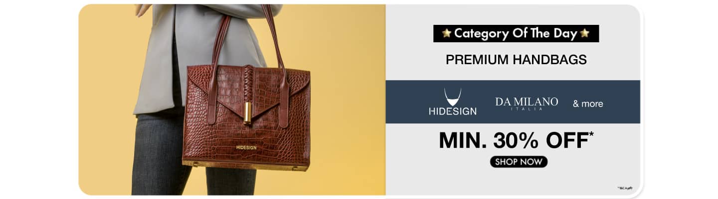 HBLTA-3 CTA--1--Premium Handbags Min 30% Hidesign, Da Milano and more
