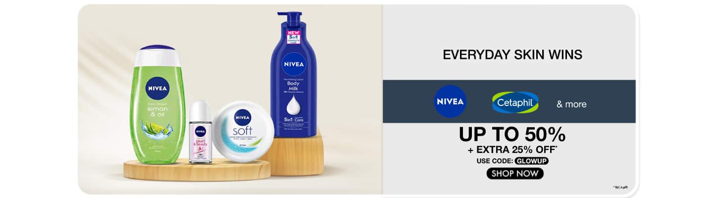 Everyday Skin Wins – Nivea, Cetaphil & More Up to 50% Off! + Extra 25% Code: GLOWUP