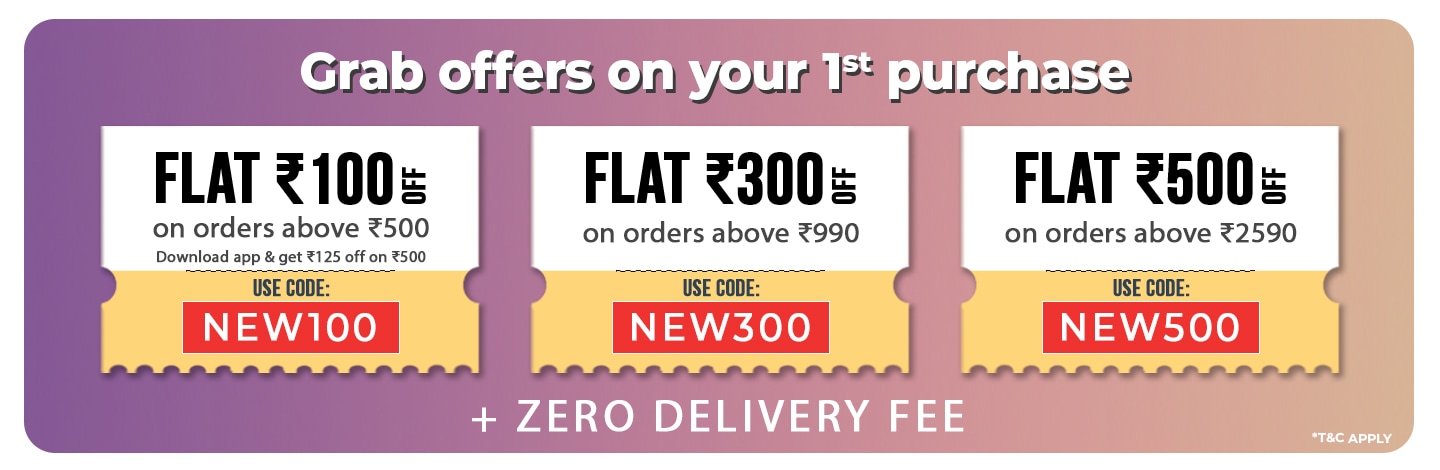 Avail Flat ₹500 discount on select products