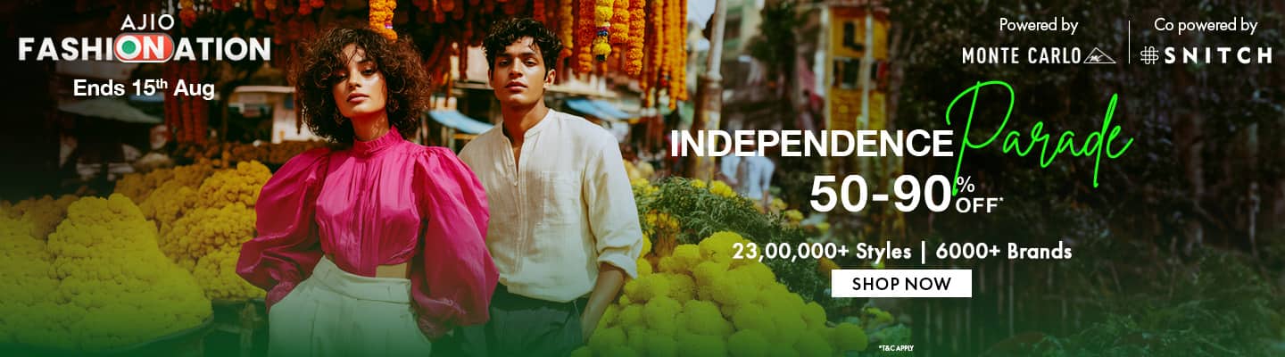 maximal india ajio fashionation 50-90 percent off. 230000 plus styles 6000 plus brands. live now. shop now.