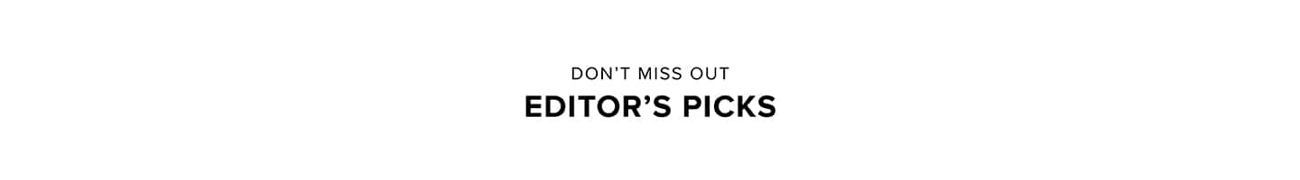 Editors Picks
