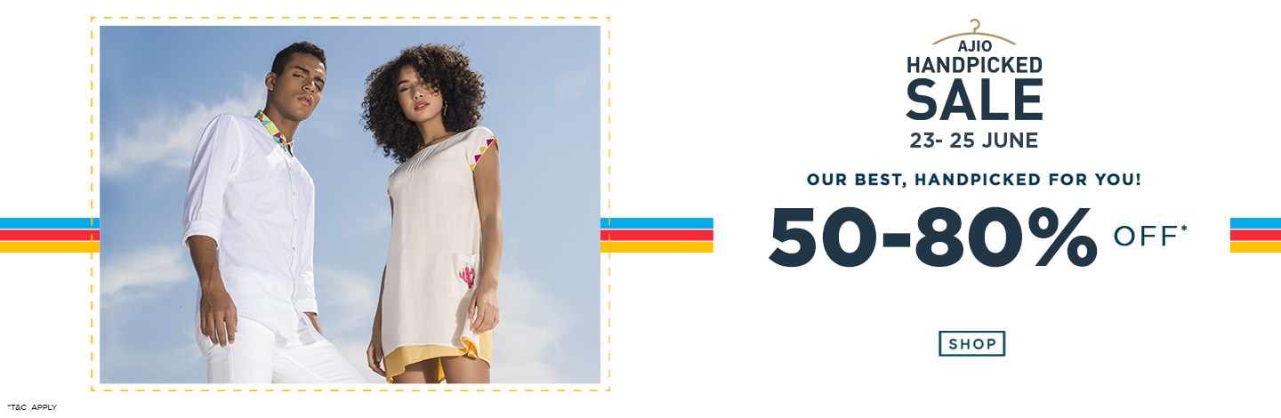 Min 50 Percent Off on handpicked collection for all.