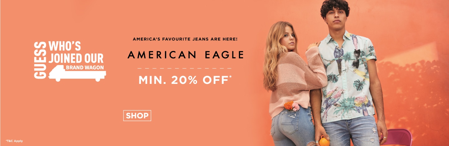 American Eagle – Minimum 20% off on American eagle outfitters