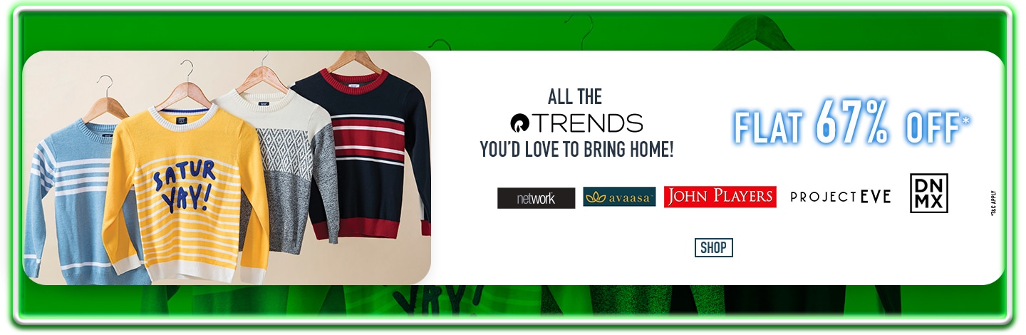 AJIO - Flat 67% OFF on All The Reliance Trends Brands