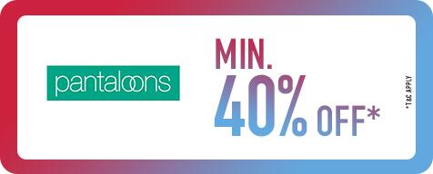 Ajio.com - Get Flat 40% off on Pantaloons Fashion Apparels