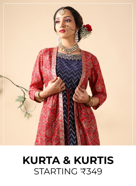 Buy Teal Blue Kurtas & Kurtis for Women by Fusion Online | Ajio.com