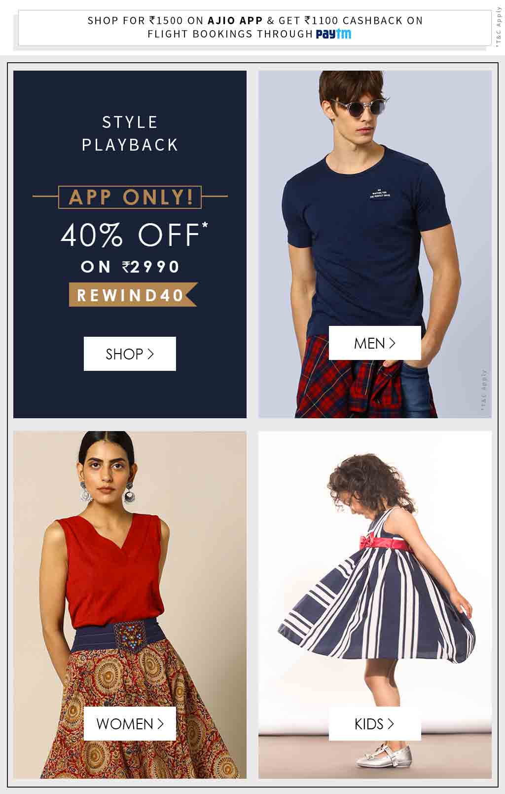 Online Fashion & Lifestyle Shopping for Women, Men & Kids in India