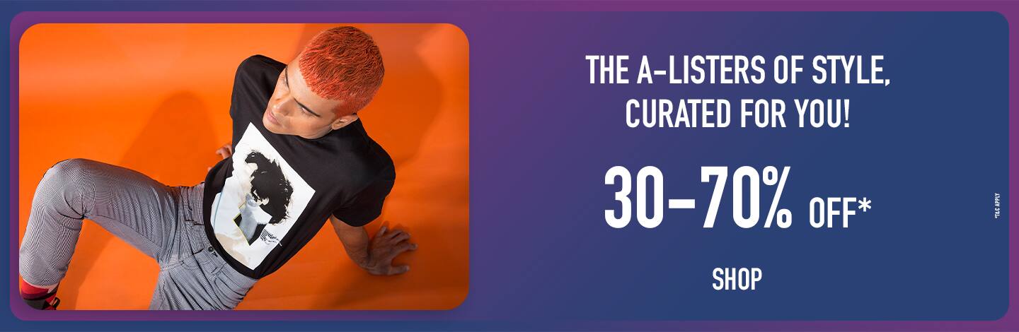 Ajio.com - Up to 70% Discount on Fashion wear and Accessories