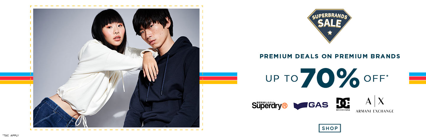 Premium Brand Offers – Up to 70% off on Superdry, Tommy Hilfiger, GAS, etc.