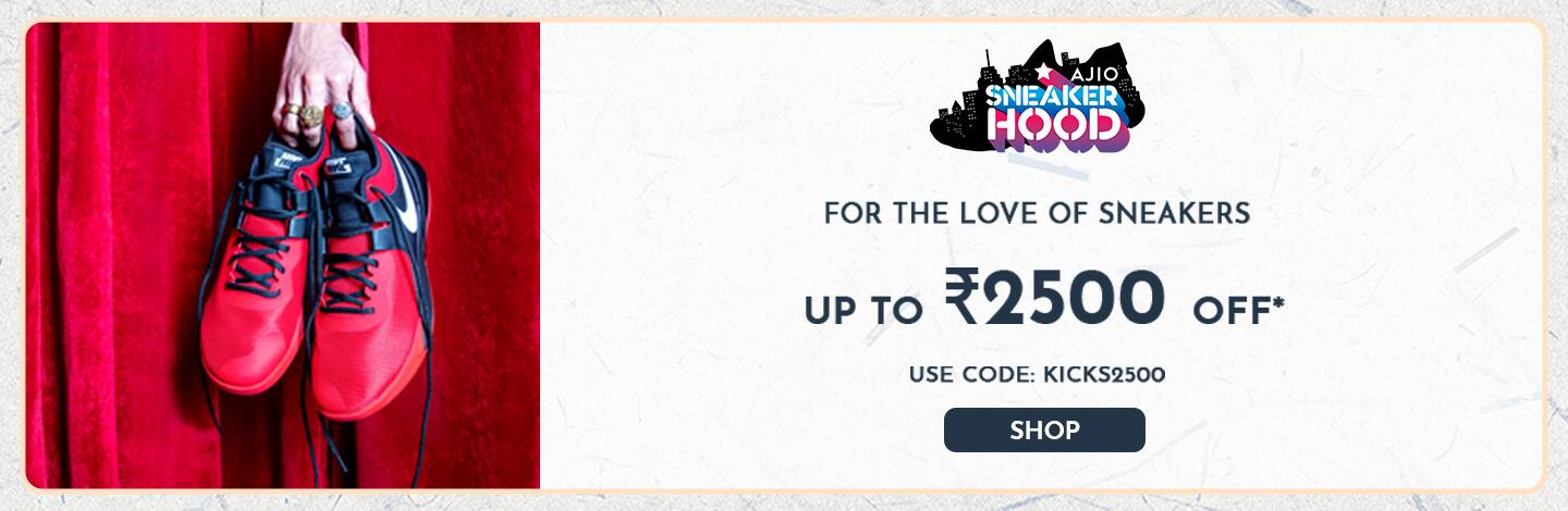 ajio.com - Up to ₹2500 Off on Footwear and Accessories