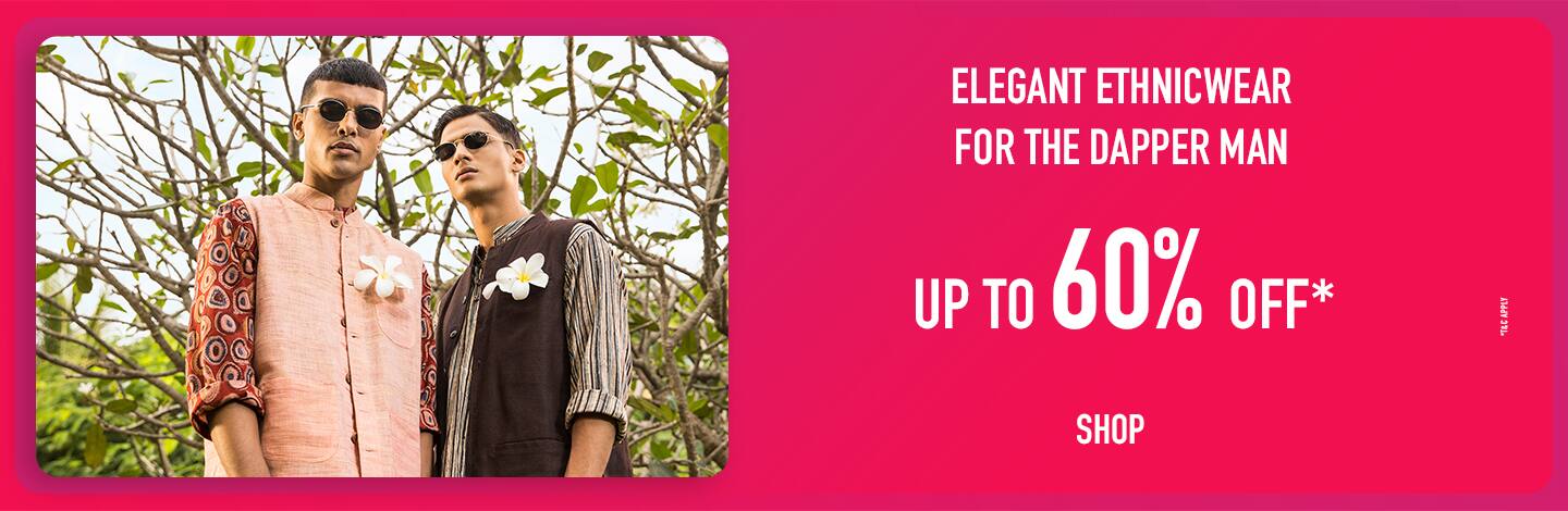 Ajio.com - Get Up to 60% OFF on Men's Fashion wear and Accessoriies
