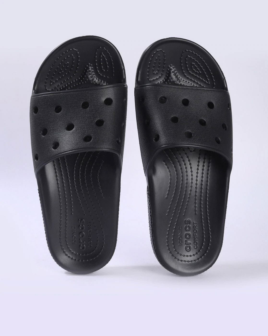 Crocs Imran Potato Caveman Slippers ( Black ) Size-Small (6-8)