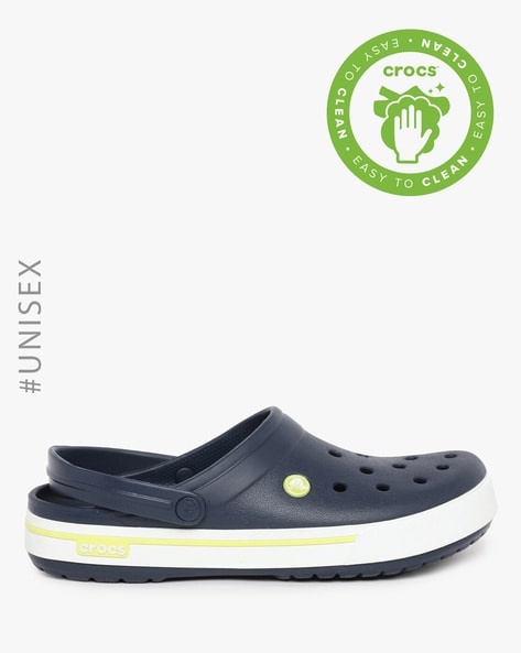 crocs crocband navy citrus