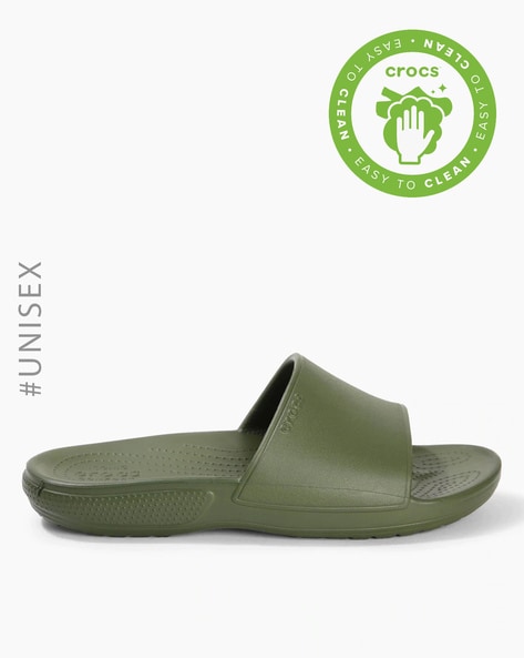 Olive green sale flip flops