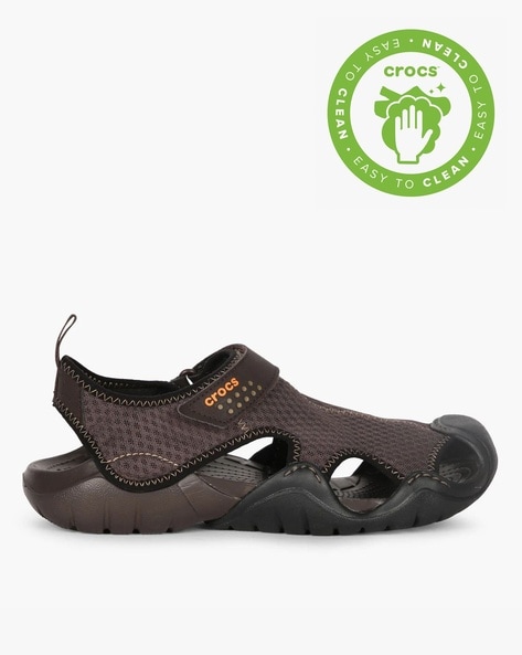 crocs velcro sandals