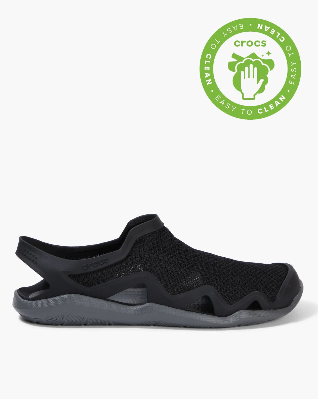 Crocs Men's Swiftwater Sandal Flat, black/black, 7 M US | Shoes outfit  fashion, Barefoot shoes mens, Work shoes women