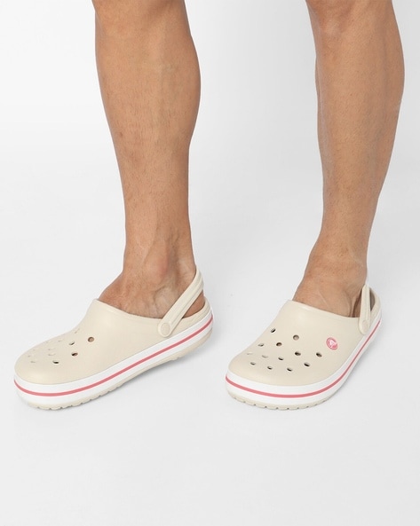 Buy Off White Flat Sandals for Women by CROCS Online Ajio