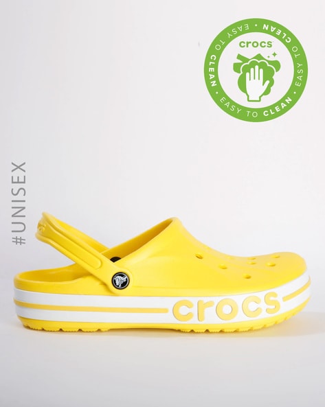 yellow crocs sandals