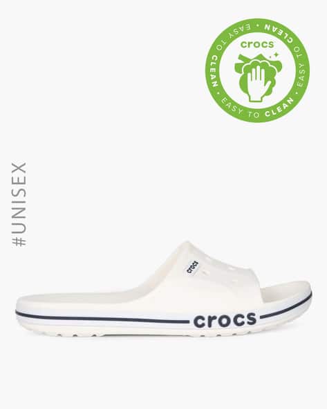 CROCS — Men Bayaband Croslite Slides with Cutouts