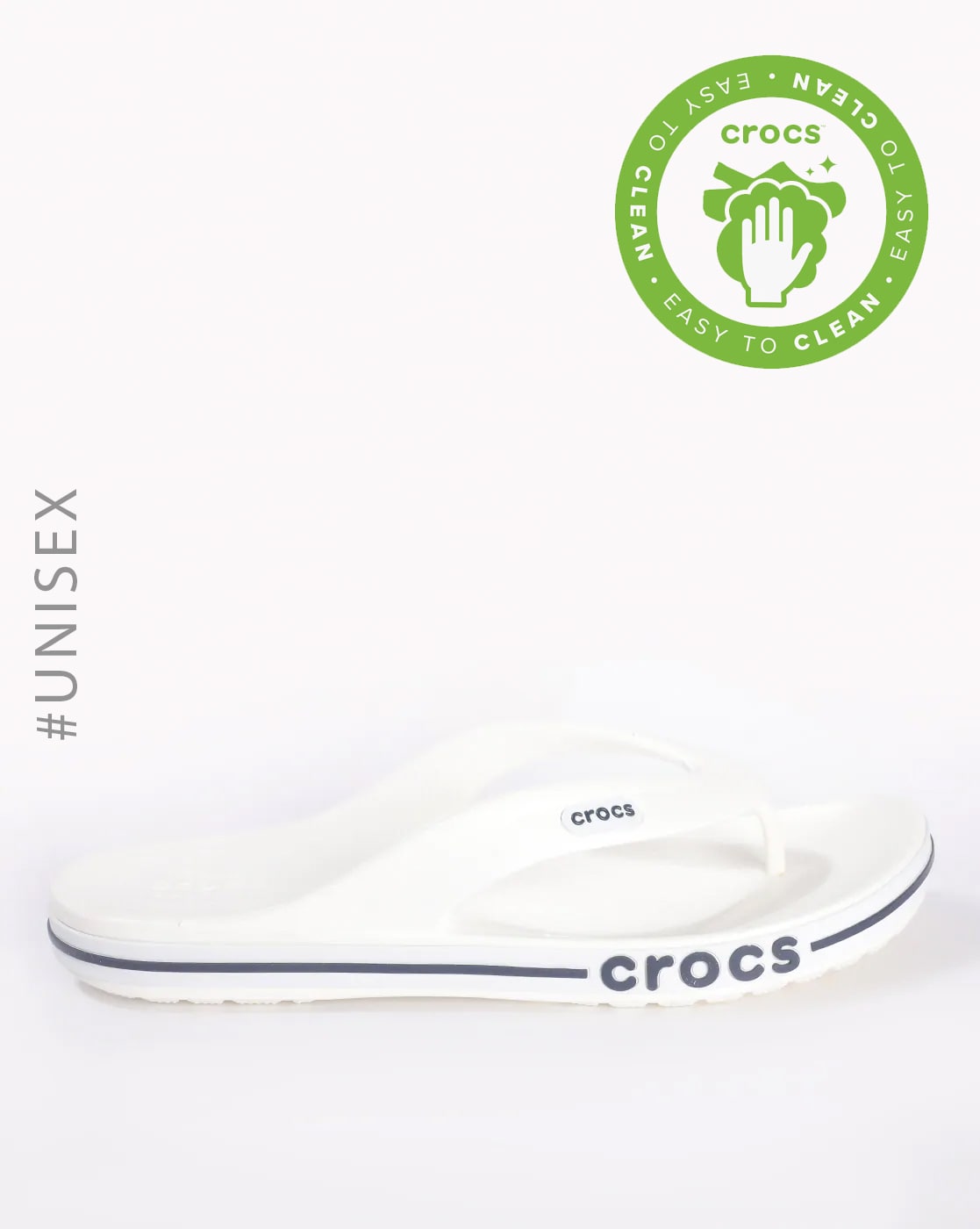 Crocs store slippers white