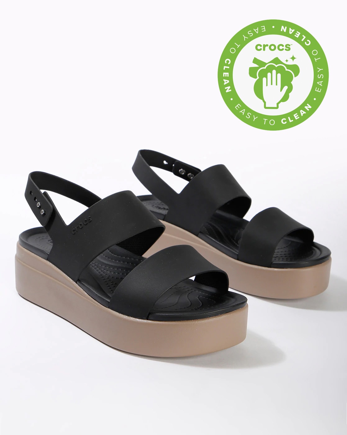 Buy Black Heeled Sandals for Women by CROCS Online 