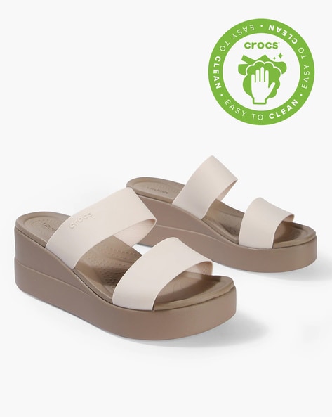 Buy Taupe Heeled Sandals for Women by CROCS Online 