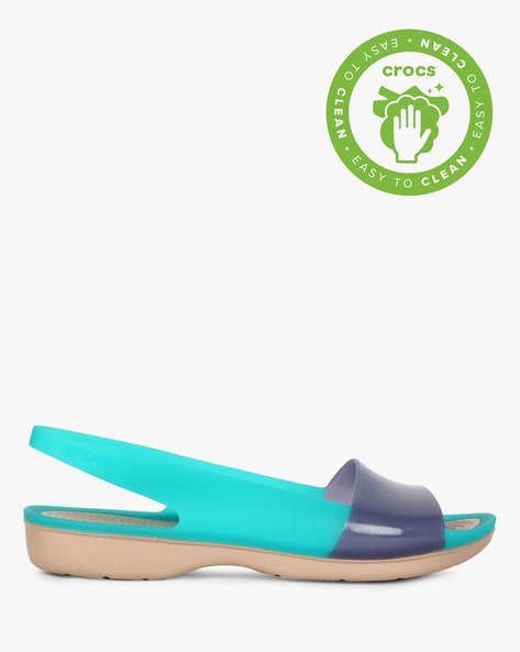 Crocs colorblock slingback sale flat