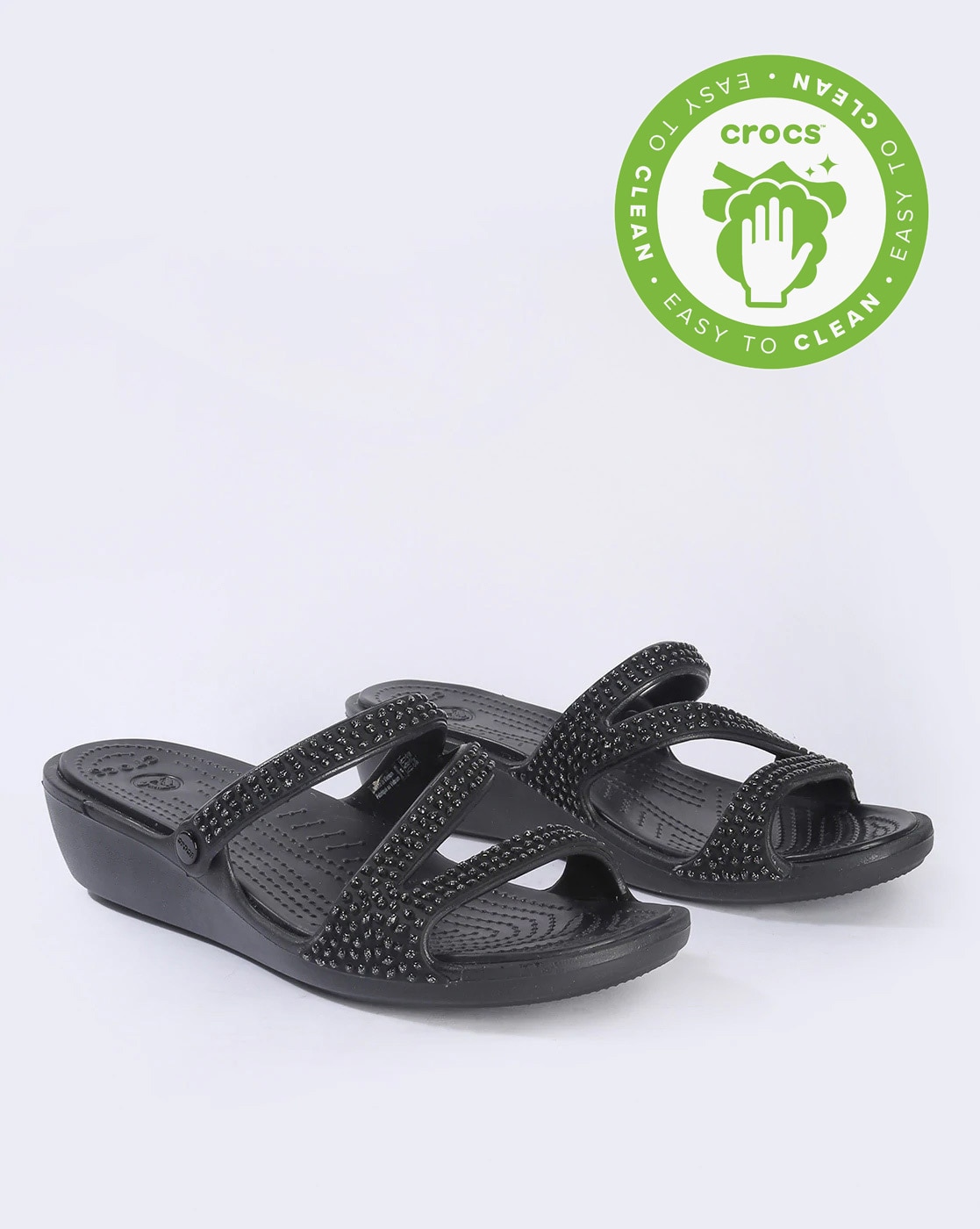 Buy Black Heeled Sandals for Women by CROCS Online 