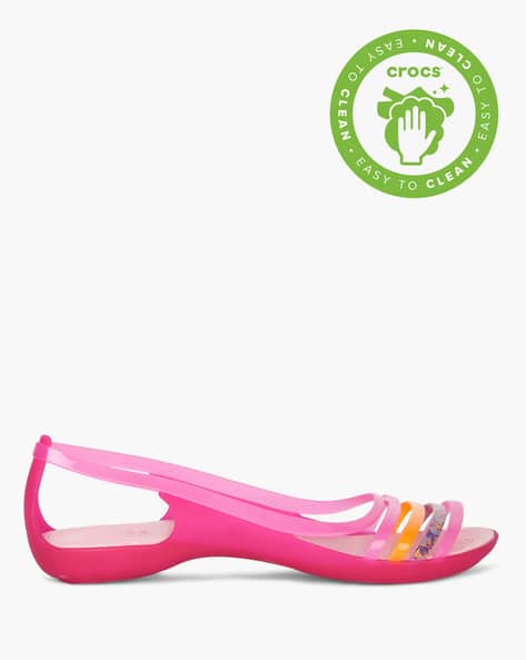 Buy Pink Flat Sandals for Women by CROCS Online
