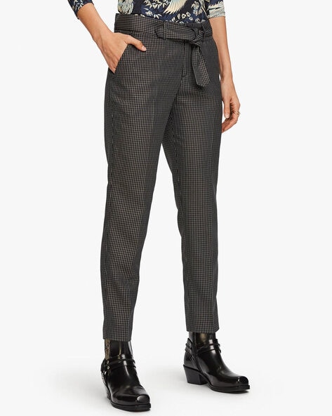 Grey Tailored Masculine Trousers  In The Style