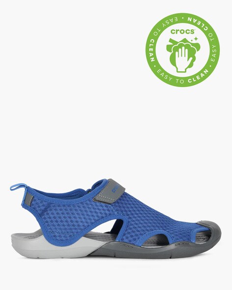 Buy Blue Flat Sandals for Women by CROCS Online Ajio