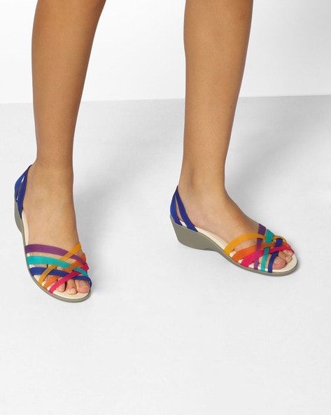 Buy Multicoloured Flat Sandals for Women by CROCS Online 