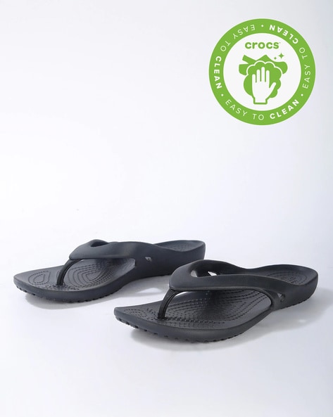 Crocs Thong-Strap Flip-Flops with Textured Footbed